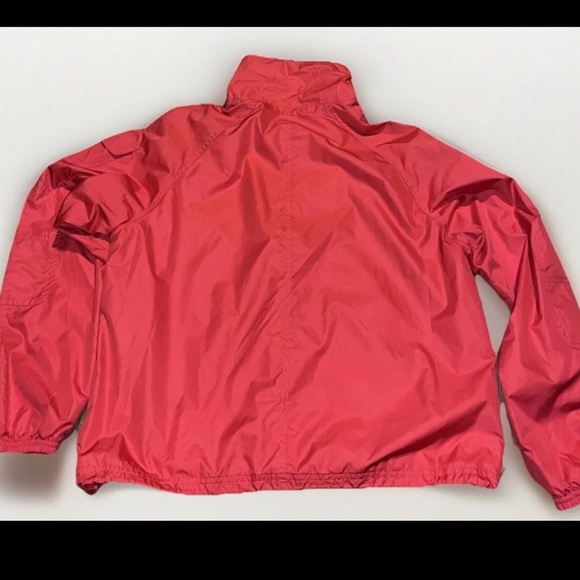 Oleg Cassini Sport Jacket Womens Size Small Red Zipper Pockets Windbreaker - Picture 5 of 8